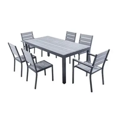 Set MAGDA - Garden table 180 cm + 4 chairs + 2 armchairs
