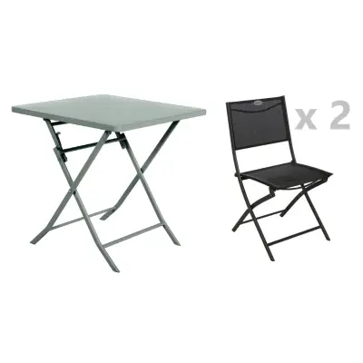 Set Terrace table SUNNY + 2 chairs LEA