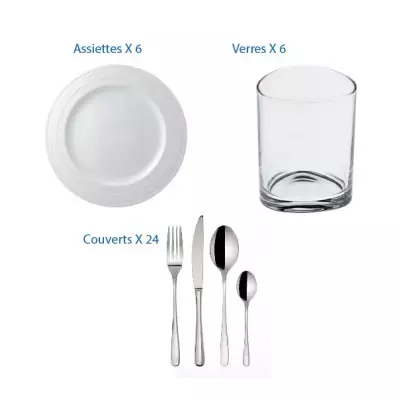 Vaisselle Pack 6 personnes