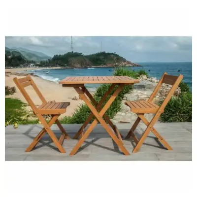 Set SAKI - Garden table + 2 chairs