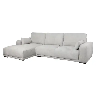 Canapé d'angle gauche CALIFORNIA Gris 4 places