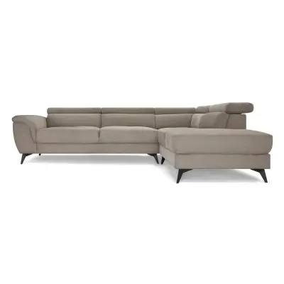 Canapé d'angle droite BETIS Beige 5 places