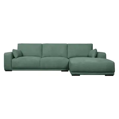 Canapé d'angle droit CALIFORNIA Vert 4 places
