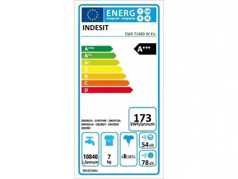 Washing machine INDESIT - 7 kg - 1400 rpm