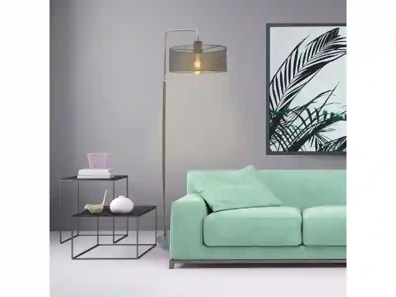 Floor lamp LINARES Grey