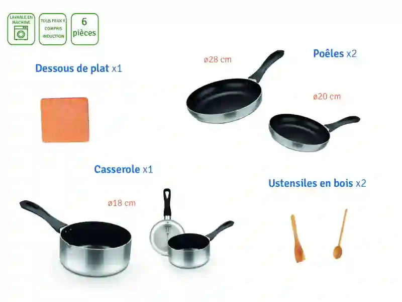 Cookware - 6 pieces
