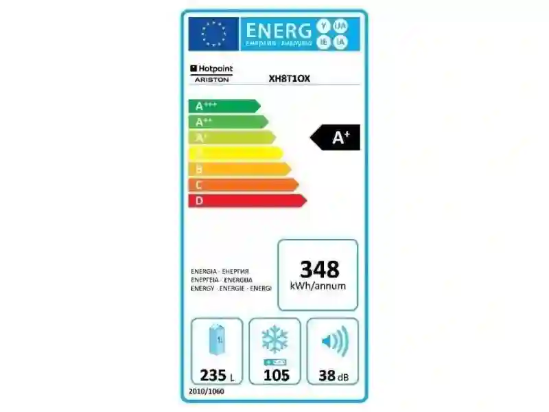 Réfrigérateur HOTPOINT - 340 L Inox