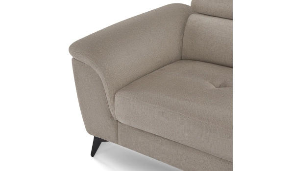 Corner sofa right BETIS Beige 5 seaters