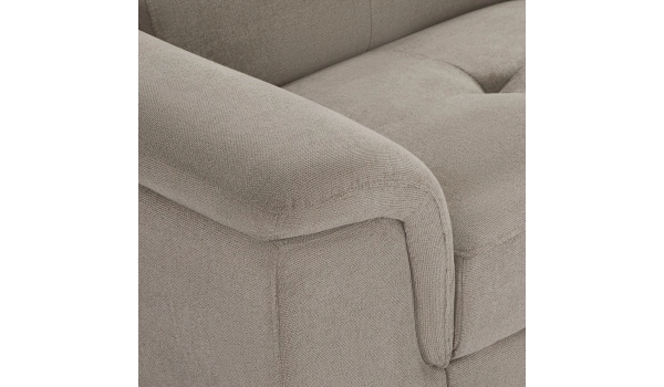 Corner sofa right BETIS Beige 5 seaters