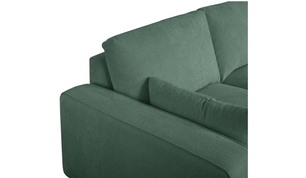 Corner sofa right CALIFORNIA Green 4 seaters