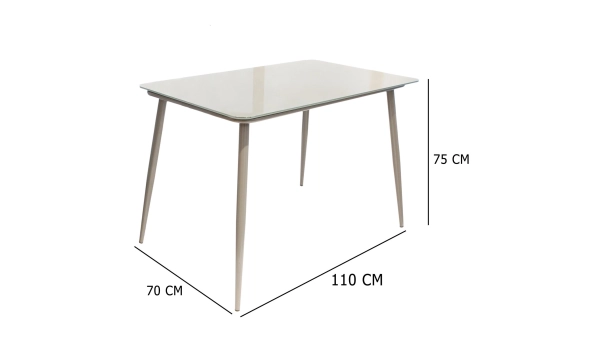 Table à manger AMELIA Gris