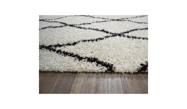 Tapis ALTO Crème et marron - 120 x 170 cm