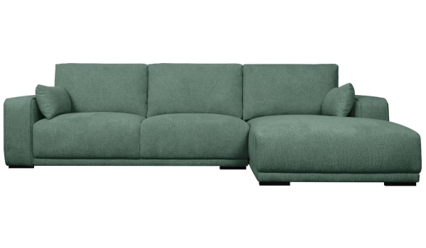 Corner sofa right CALIFORNIA Green 4 seaters