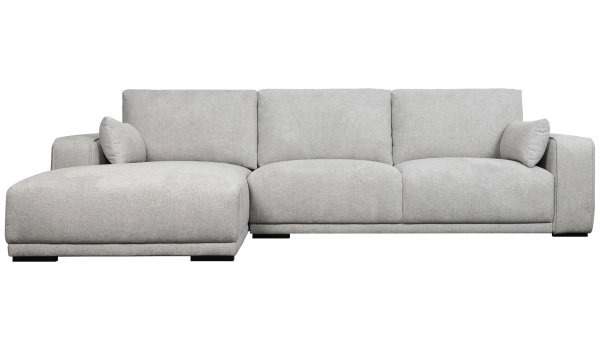Corner sofa left CALIFORNIA Grey 4 seaters