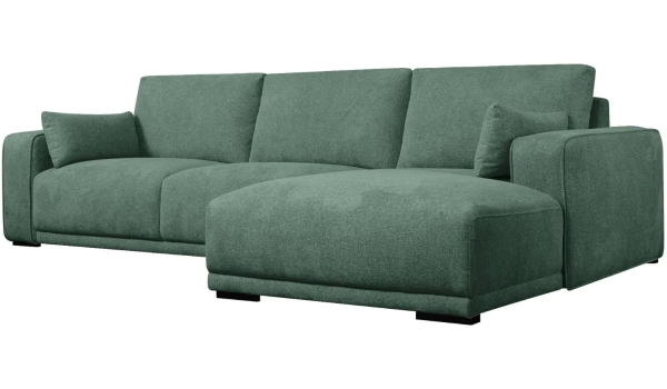 Corner sofa right CALIFORNIA Green 4 seaters