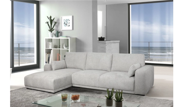 Corner sofa left CALIFORNIA Grey 4 seaters