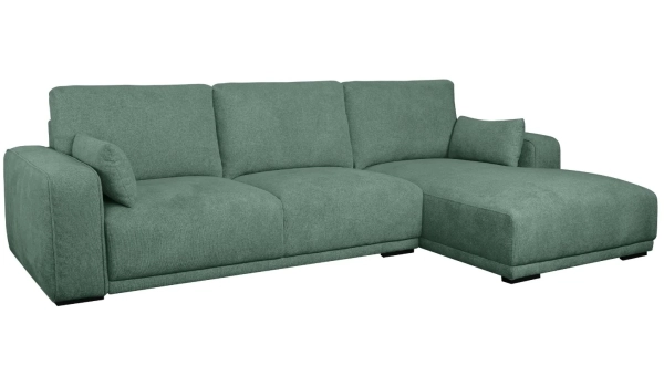 Corner sofa right CALIFORNIA Green 4 seaters