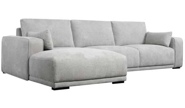 Corner sofa left CALIFORNIA Grey 4 seaters
