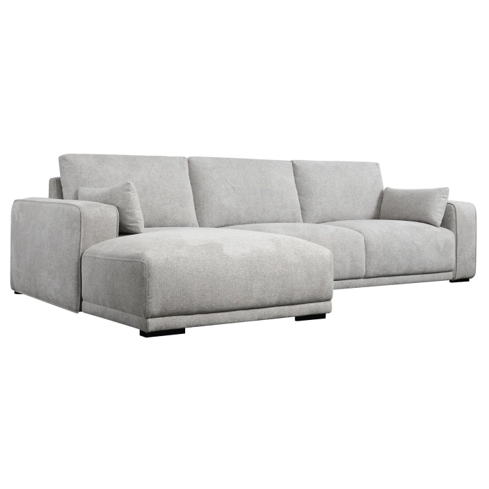 Corner sofa left CALIFORNIA Grey 4 seaters