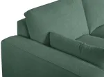 Corner sofa right CALIFORNIA Green 4 seaters 