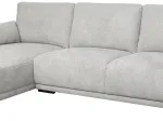 Corner sofa left CALIFORNIA Grey 4 seaters 