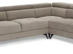 Corner sofa right BETIS Beige 5 seaters 