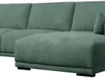 Corner sofa right CALIFORNIA Green 4 seaters 