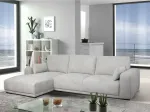 Corner sofa left CALIFORNIA Grey 4 seaters 