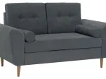 Canapé TOBIAS Gris 2 places 
