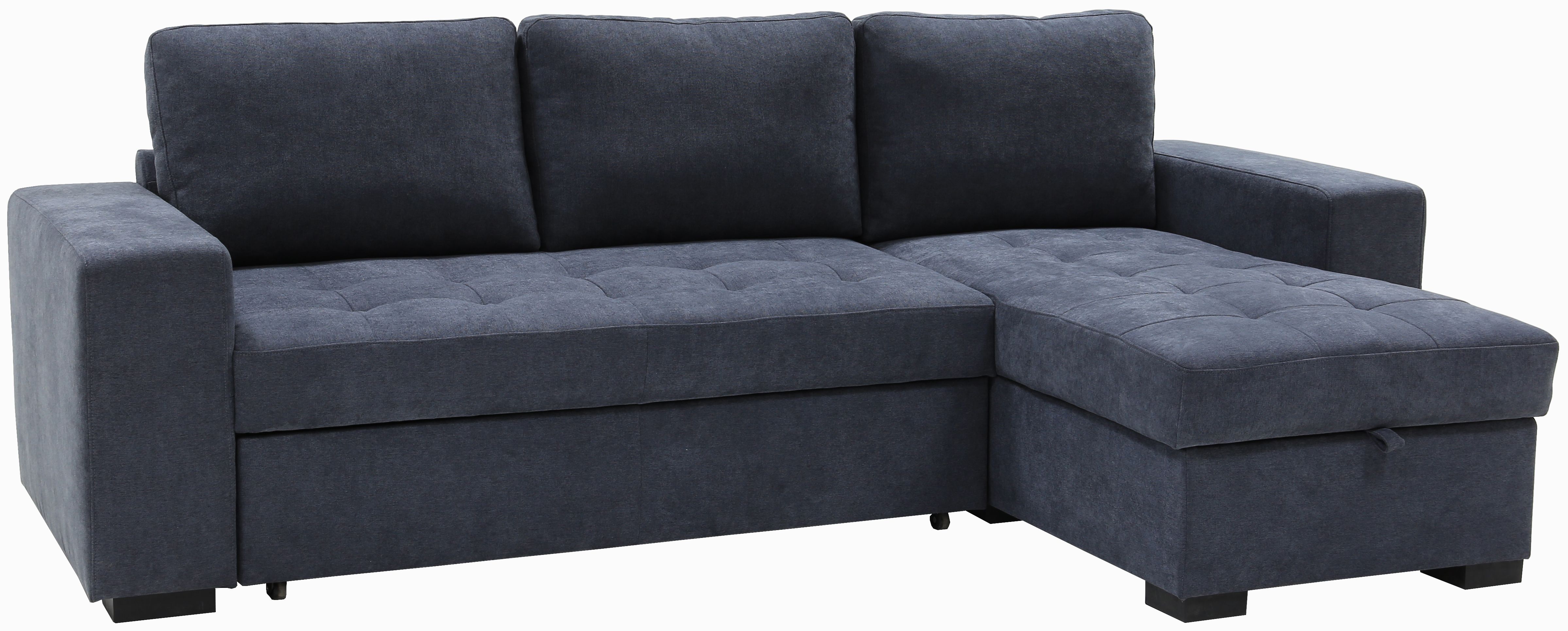 Canapé d'angle convertible avec coffre BRISTOL Gris