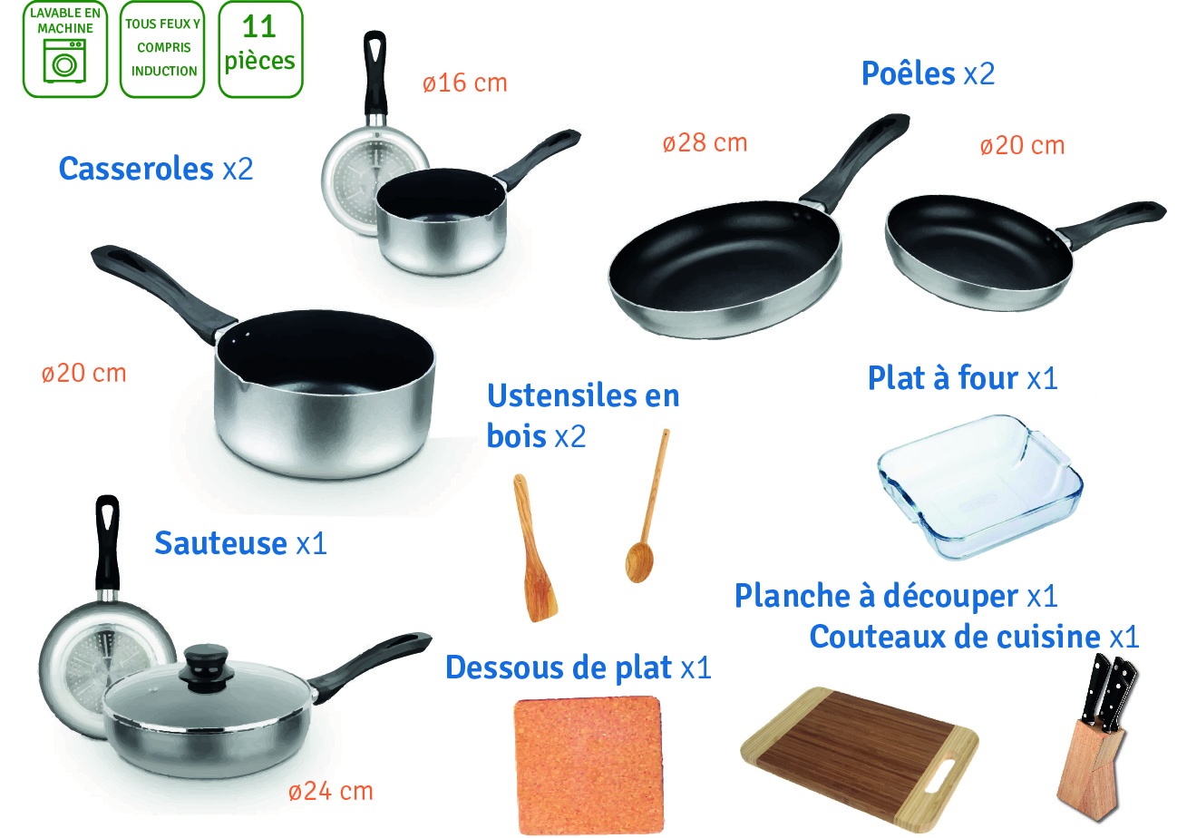 Cookware - 11 pieces